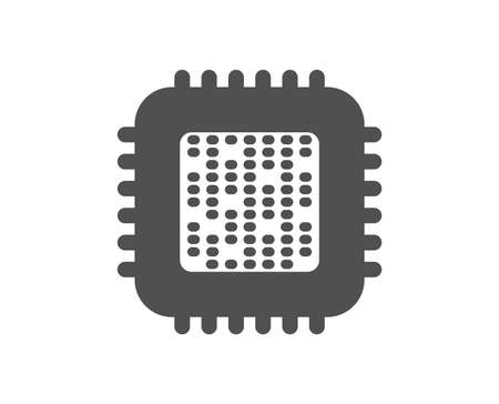 Cpu processor icon. Computer component sign. Quality design element. Classic style icon. Vectorのイラスト素材