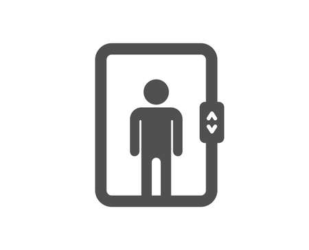 Elevator icon. Transportation lift sign. Quality design element. Classic style icon. Vectorのイラスト素材