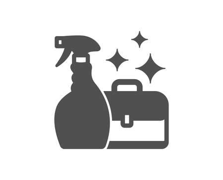 Cleaning spray icon. Washing liquid or Cleanser symbol. Housekeeping service sign. Quality design element. Classic style icon. Vectorのイラスト素材