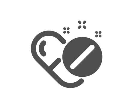 Medical pills icon. Medicine drugs sign. Tablets symbol. Quality design element. Classic style icon. Vectorのイラスト素材
