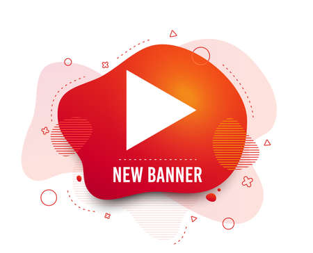Fluid badge. Arrow sign icon. Next button. Navigation symbol. Abstract shape. Gradient arrow icon. Flyer liquid banner. Vectorのイラスト素材