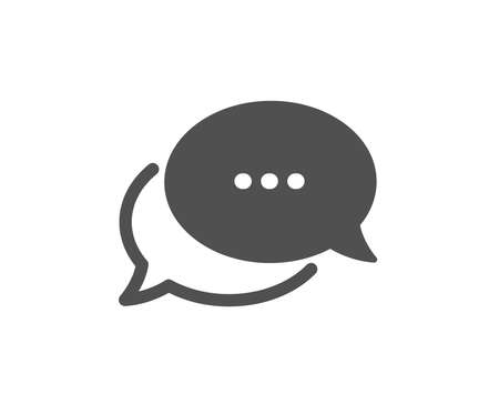 Chat comment sign. Dots message icon. Speech bubble symbol. Classic flat style. Simple dots message icon. Vectorのイラスト素材