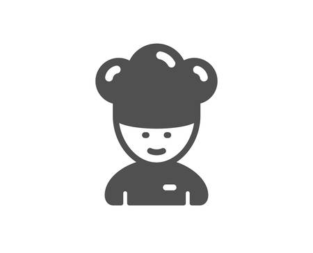 Sous-chef sign. Cooking chef icon. Food preparation symbol. Classic flat style. Simple cooking chef icon. Vectorのイラスト素材