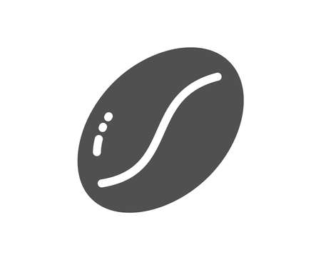 Tasty seed sign. Coffee beans icon. Vegan drink symbol. Classic flat style. Simple coffee beans icon. Vectorのイラスト素材