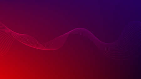 Abstract wave background. Digital frequency stripe. Waved lines for brochure and flyer design. Dynamic smoke wave. Curved wavy line. Vector gradient backgroundのイラスト素材