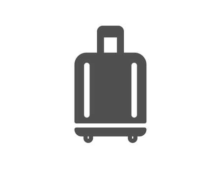 Airport baggage reclaim icon. Airplane luggage sign. Flight checked bag symbol. Classic flat style. Quality design element. Simple baggage reclaim icon. Vectorのイラスト素材