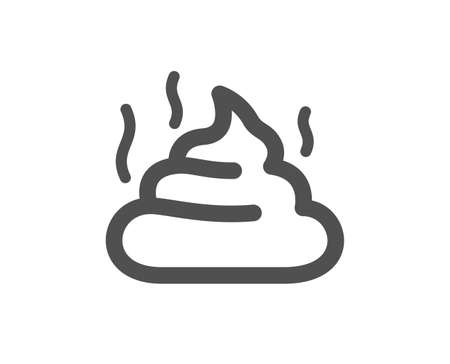 Feces icon. Pets excrement sign. Poop or turd symbol. Classic flat style. Quality design element. Simple feces icon. Vectorのイラスト素材