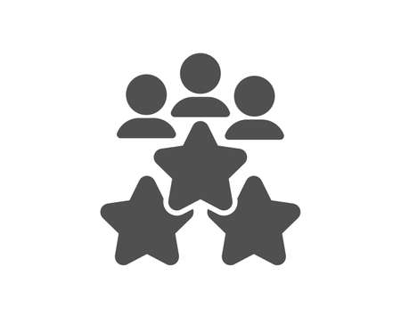 Business meeting icon. Employee nomination sign. Teamwork rating symbol. Classic flat style. Quality design element. Simple business meeting icon. Vectorのイラスト素材