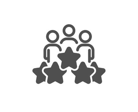 Business meeting icon. Employee nomination sign. Teamwork rating symbol. Classic flat style. Quality design element. Simple business meeting icon. Vectorのイラスト素材