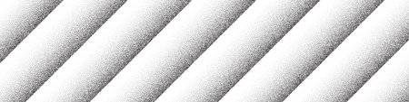 Dotwork diagonal stripes pattern vector background. Black noise stipple dots. Sand grain effect. Black dots grunge banner. Abstract noise dotwork pattern. Stipple strokes. Dotted vector background.のイラスト素材