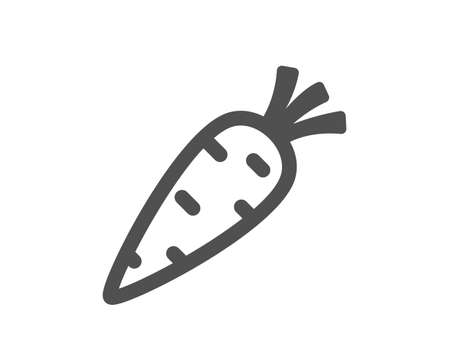 Carrot icon. Vegetable food sign. Diet nutrition symbol. Classic flat style. Quality design element. Simple carrot icon. Vectorのイラスト素材