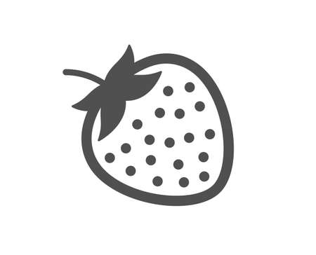 Strawberry icon. Fruit food sign. Diet nutrition symbol. Classic flat style. Quality design element. Simple strawberry icon. Vectorのイラスト素材