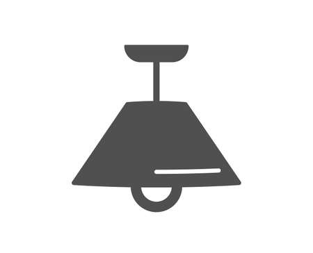 Ceiling lamp icon. Fixture light sign. Interior illuminate symbol. Classic flat style. Quality design element. Simple ceiling lamp icon. Vectorのイラスト素材