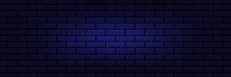 Neon light brick pattern wall background. Stone brickwall texture. Building stone tile material. Textured brickwork stonewall. Building brick wall neon pattern. Construction blocks. Vectorのイラスト素材