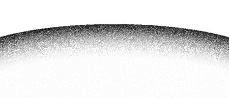 Horizon grain pattern vector background. Black noise stipple dots desert. Sand grain effect. Dots...