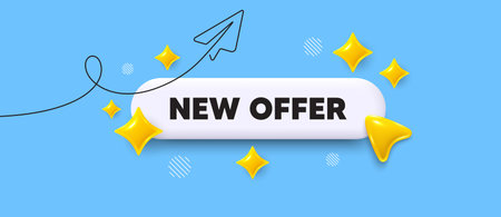 New offer search bar. Share plane line icon. New offer. Special price sign. Advertising Discounts symbol. Search button with 3d sparkles. Vectorのイラスト素材