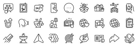 Floor lamp, Ranking star and Holiday presents line icons pack. Share, Message, Paper plane icons. Archery, Seo gear, Friends world web icon. Vectorのイラスト素材