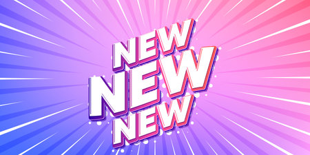 Arrivals sun rays gradient banner. Light burst background. New tag. Special offer sign. New arrival symbol. Gradient sun rays. Sunburst light. Vectorのイラスト素材