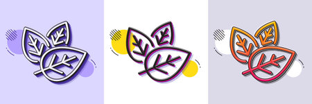 Organic tested line icon. Halftone dotted pattern. Gradient icon with grain shadow. Bio cosmetics...