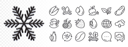 Pistachio nut, Environment day and Lounger line icons for web app. Glare of light effect. Message icon. Pack of Wind energy, Oil drop, Flood insurance pictogram icons. Vectorのイラスト素材