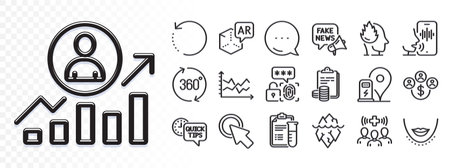 Diagram chart, Chin and Medical staff line icons for web app. Glare of light effect. Message icon. Pack of Career ladder, Iceberg, Accounting pictogram icons. Vectorのイラスト素材