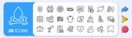 5g technology, Face biometrics and Card line icons. Interest rate, AI generate, Inflation icons. Pack of Coffee delivery, Friends couple, Delivery report icon. Vectorのイラスト素材