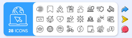 Cash, Charging station and Spinach line icons. Interest rate, AI generate, Inflation icons. Pack of Presentation, Tablet pc, Payment received icon. Vectorのイラスト素材