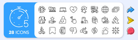 Salary, Work home and Refrigerator app line icons. Interest rate, AI generate, Inflation icons. Pack of Rotation gesture, Good mood, Card icon. Pin marker, Loyalty program, Lock pictogram. Vectorのイラスト素材