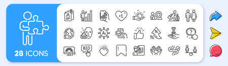 Lgbt, Time hourglass and Heart line icons. Interest rate, AI generate, Inflation icons. Pack of...