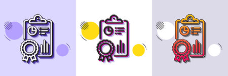 Inspect line icon. Halftone dotted pattern. Gradient icon with grain shadow. Quality research sign. Verification report symbol. Line inspect icon. Various designs. Vectorのイラスト素材