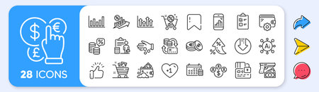 Money tax, Upper arrows and Launder money line icons. Interest rate, AI generate, Inflation icons. Pack of Download arrow, Robbery, Accounting icon. Vectorのイラスト素材