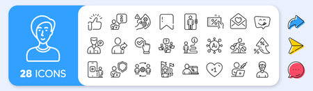 Teamwork question, Engineering team and Vaccination appointment line icons. Interest rate, AI generate, Inflation icons. Pack of Shield, Businesswoman person, Interview icon. Vectorのイラスト素材
