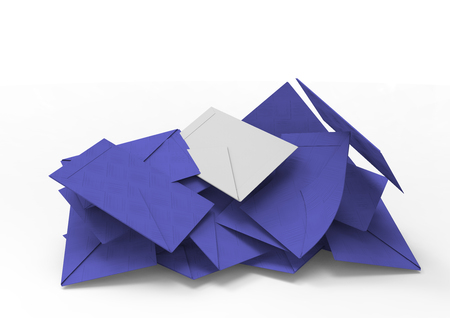 Selection envelopes and votes 3Dの写真素材