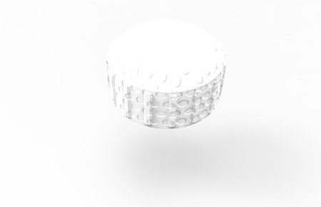 small Glass bottle  isolate 3Dの写真素材