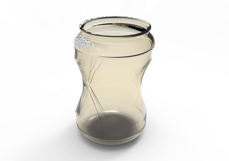 Glass jar package 3D coloredの写真素材