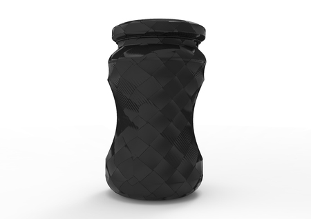 Glass jar package 3D coloredの写真素材