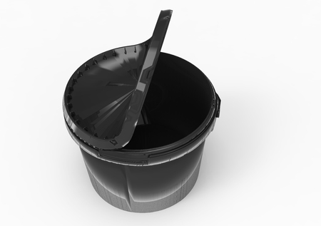 3D plastic paint box packagingの写真素材