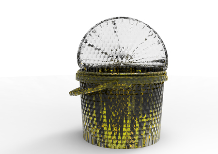 3D plastic paint box packagingの写真素材