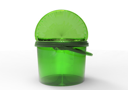 3D plastic paint box packagingの写真素材