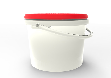 3D plastic paint box packagingの写真素材