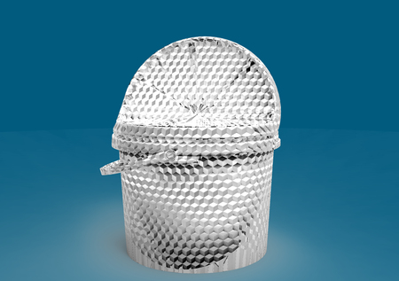 3D plastic paint box packagingの写真素材