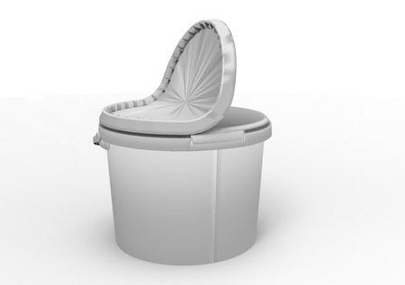 3D plastic paint box packagingの写真素材
