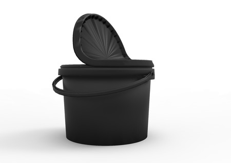 3D plastic paint box packagingの写真素材