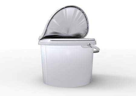 3D plastic paint box packagingの写真素材