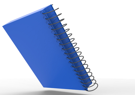 3D render cover spiral notebookの写真素材