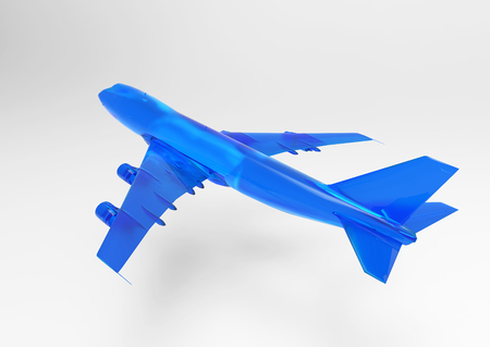 3D render air plane isolateの写真素材