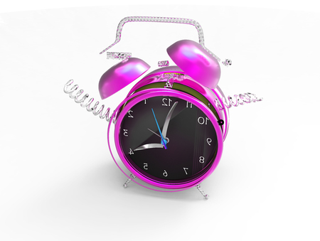 Fragmented clock or crazy clock 3Dの写真素材