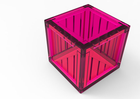 Frame Wooden Box 3D isolate
