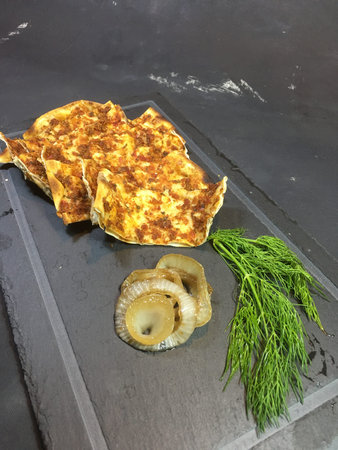 pita bread with meat, minced unit isolate