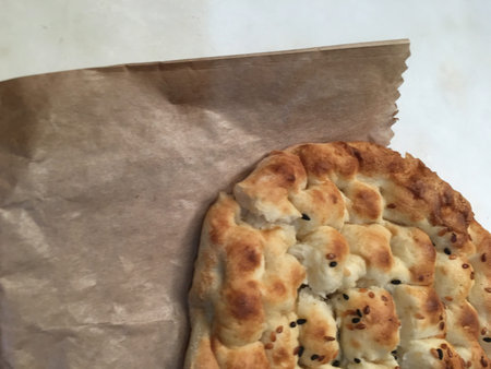 Pita or sesame bread Background unit isolate